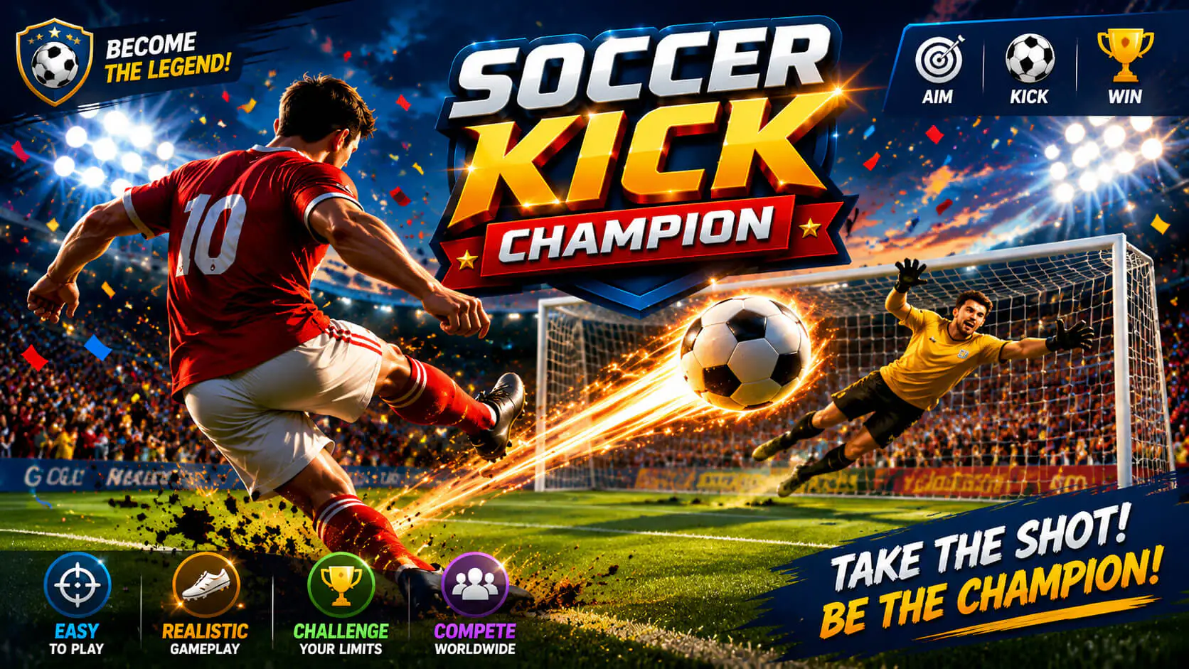 Soccer Kick Champion | HTML5 Game | Construct 3