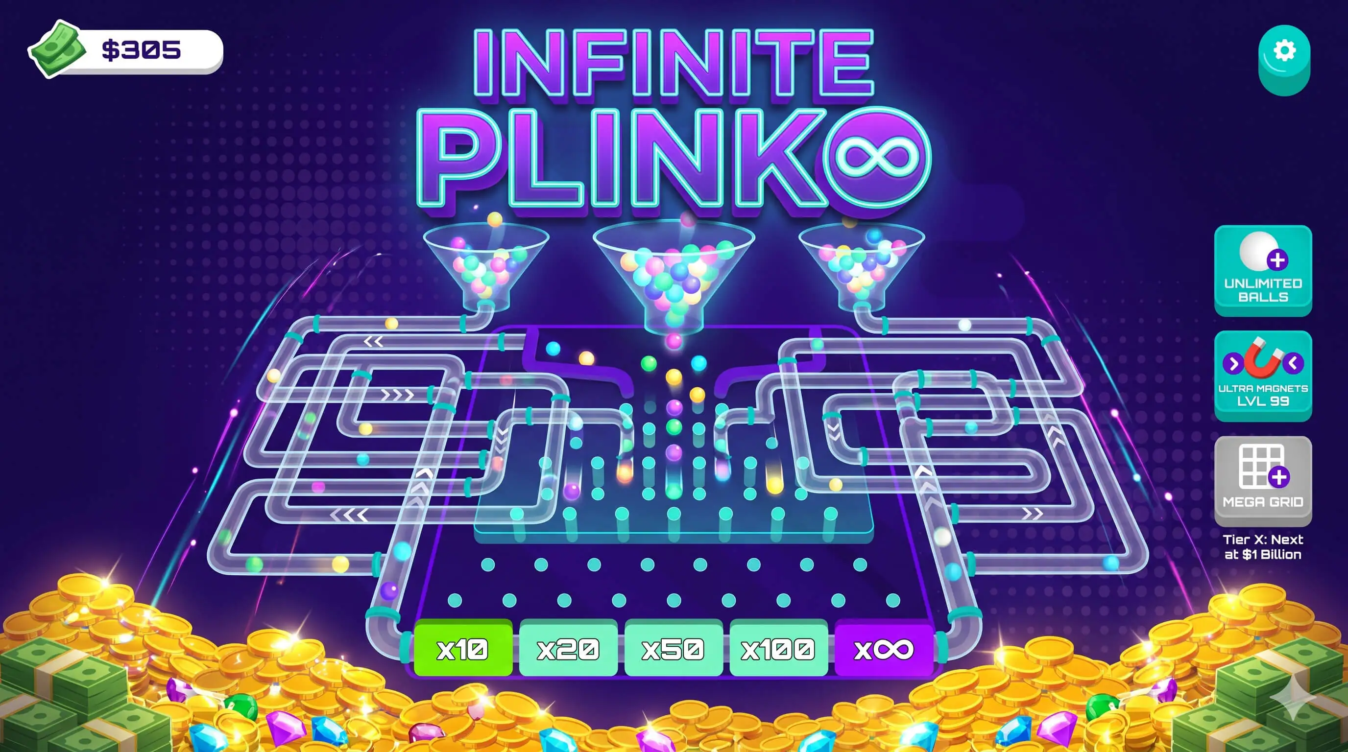 Infinite Plinko - HTML5 Game