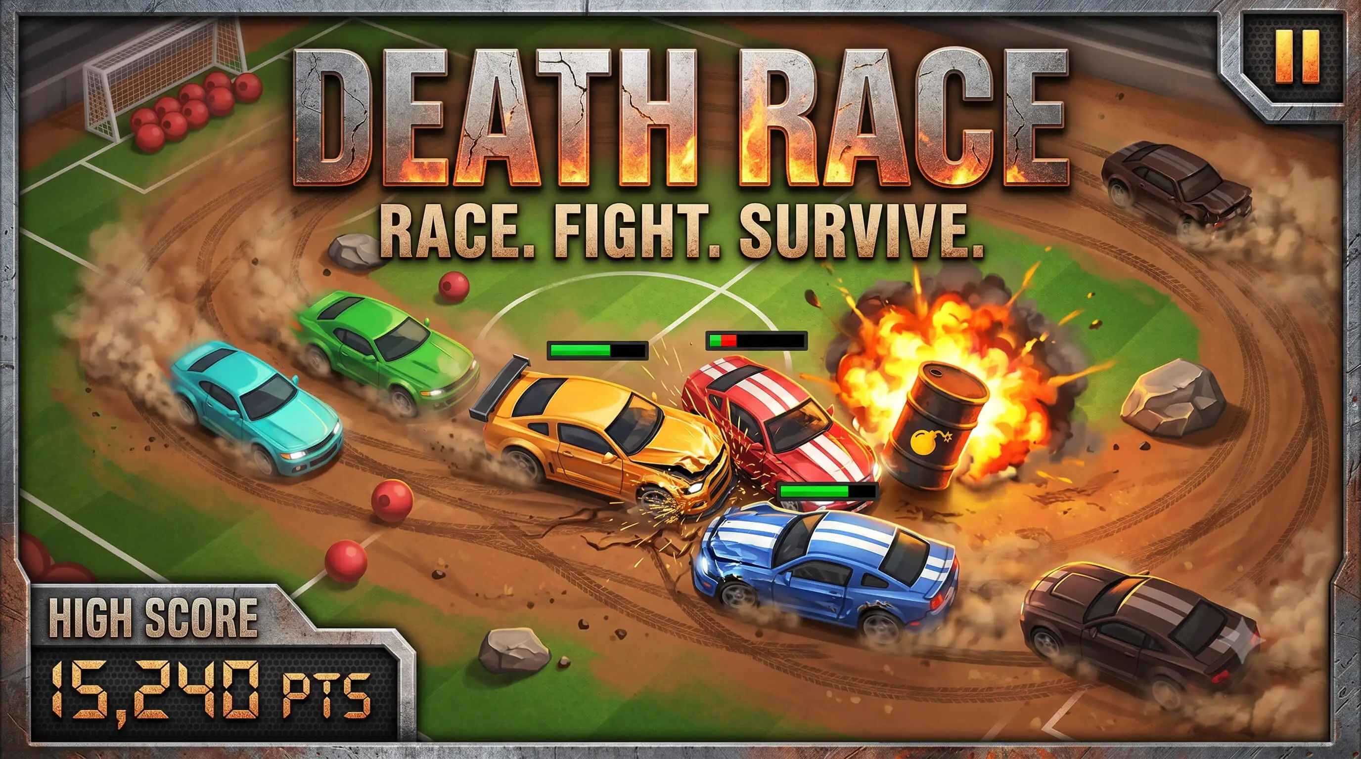 Death Race - HTML5 Game