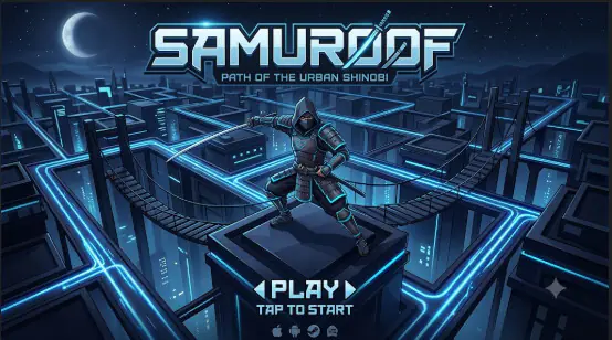 Samuroof – Roof Jump Arcade (HTML5 & Android) in Construct 3 Game
