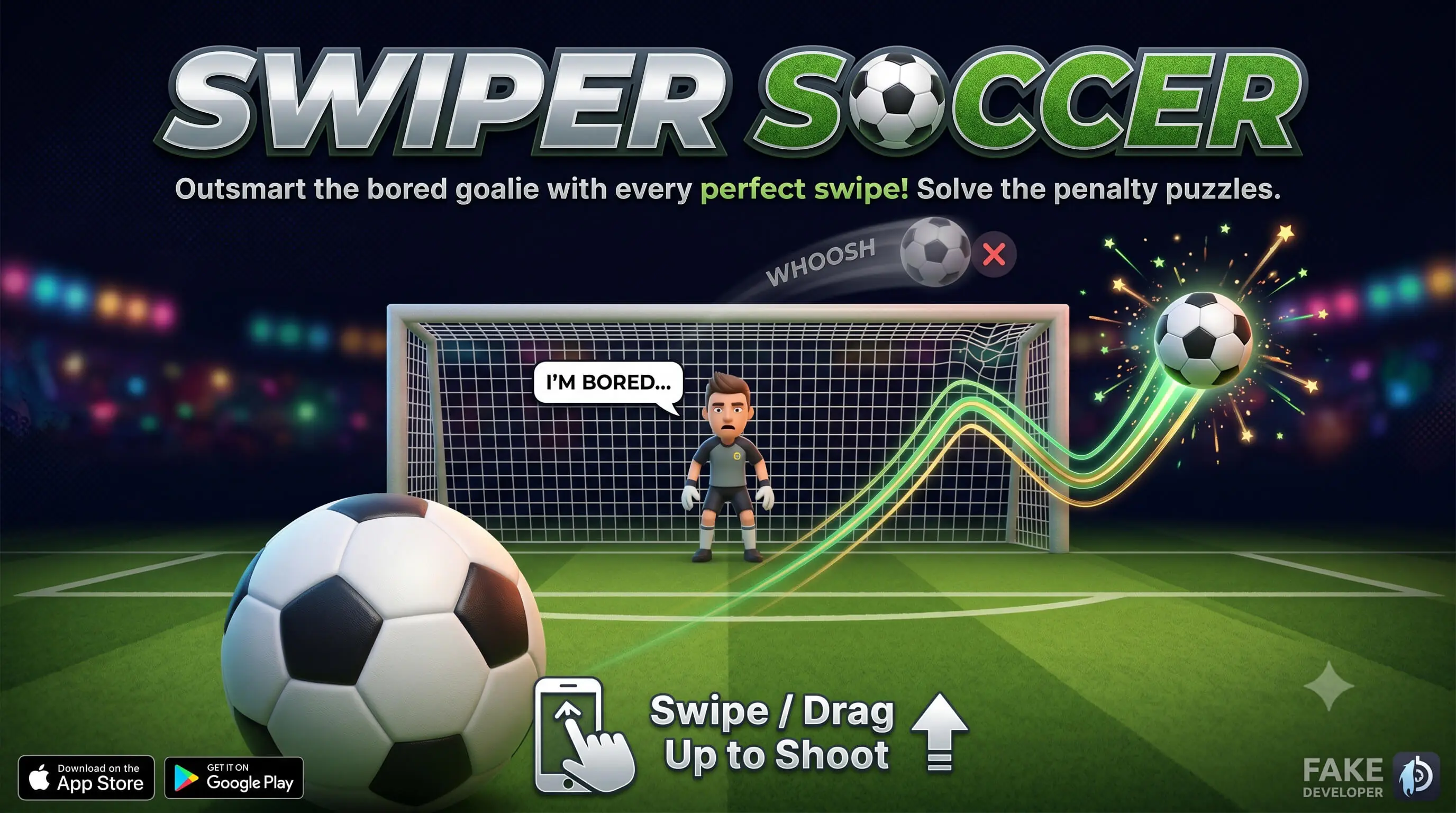 Swiper Soccer HTML5 3D Game With Leaderboard