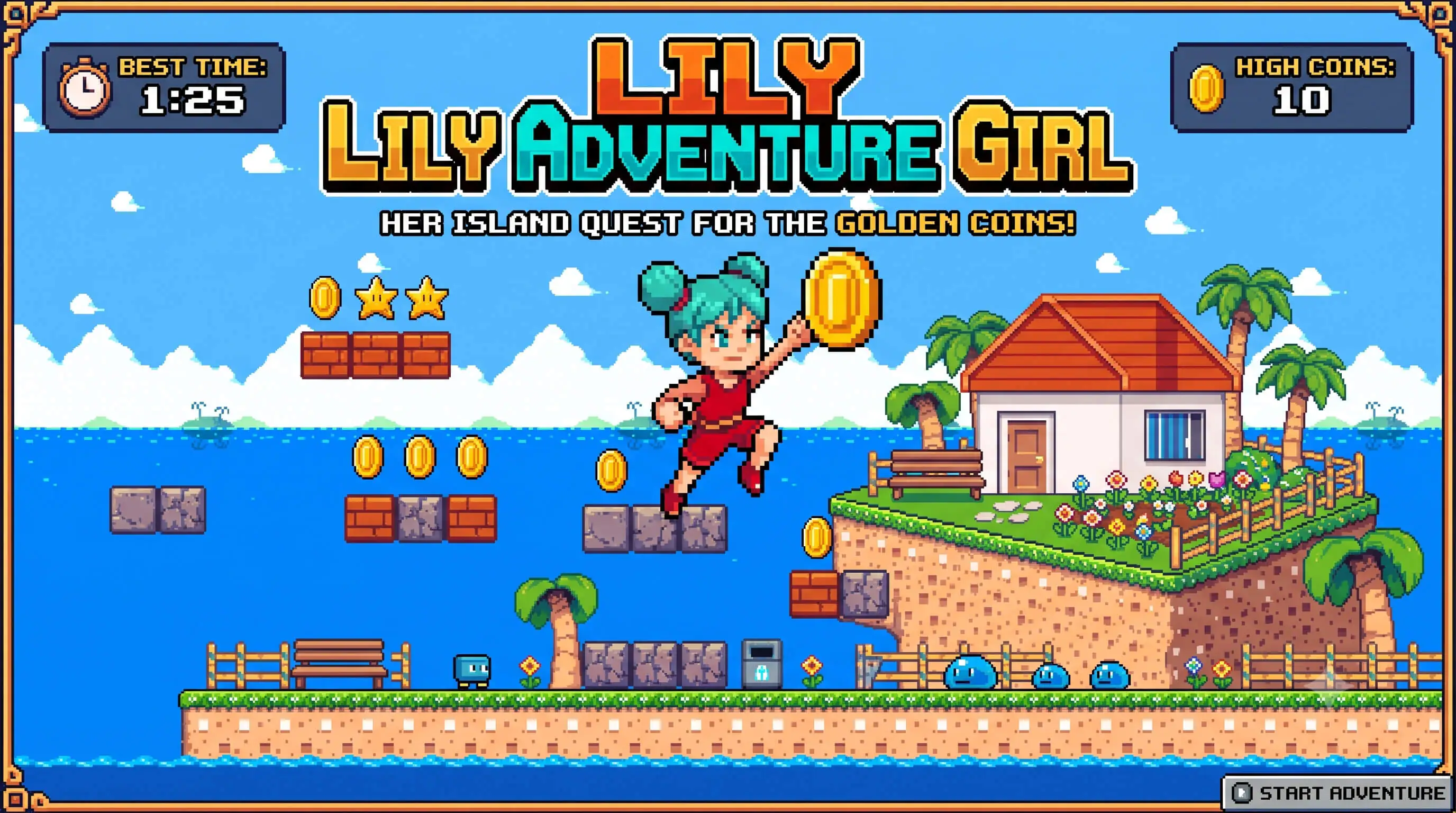 Lily Adventure Girl - Construct Game