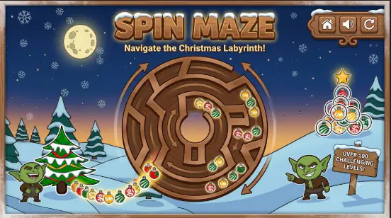 Spin Maze - Save Xmas
