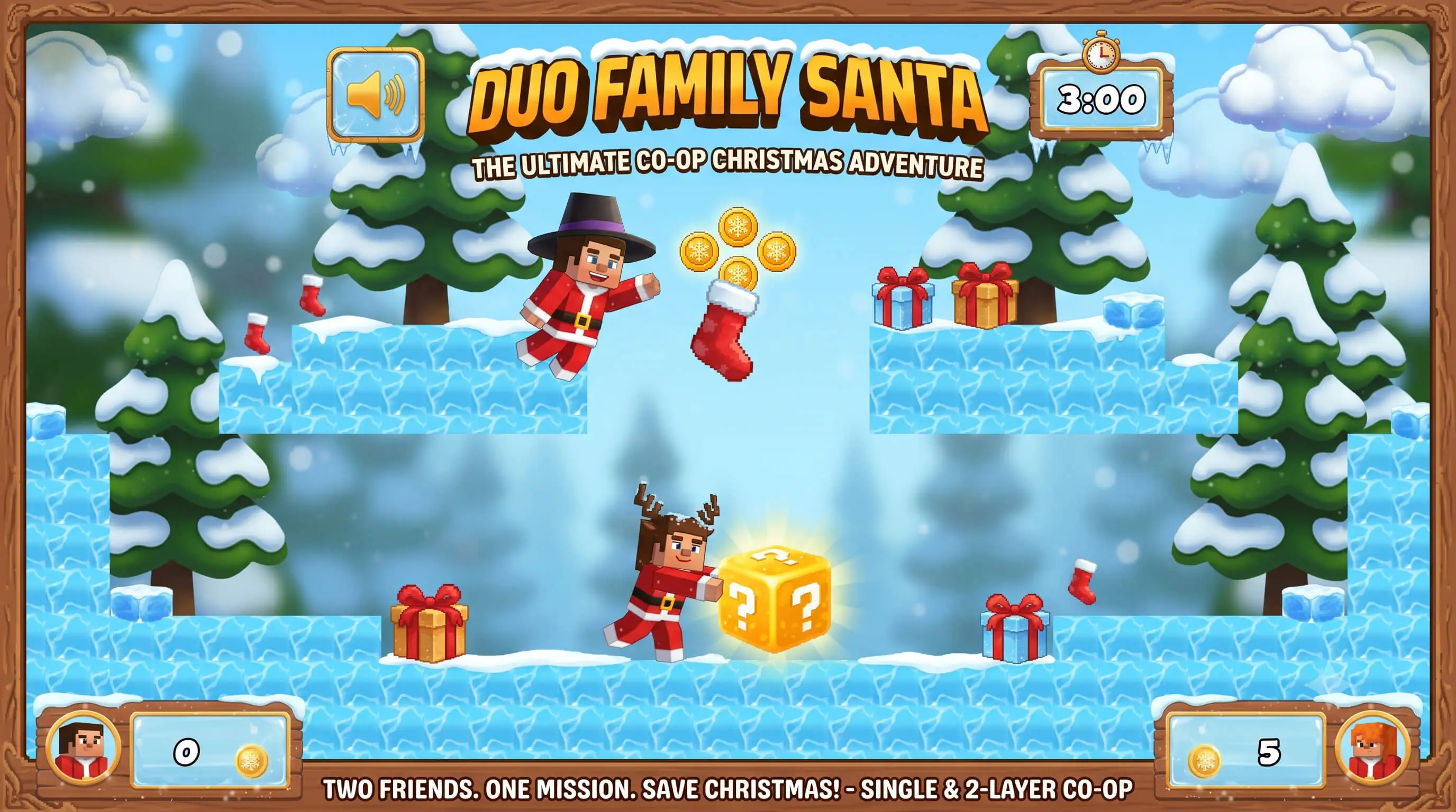 Duo Family Santa - HTML5 Game - Construct 3
