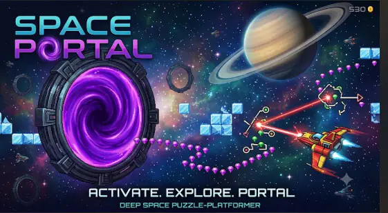 Space Portal — Puzzle Game (Construct 3 + HTML5)