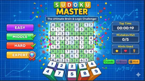Sudoku Master - HTML5 Game