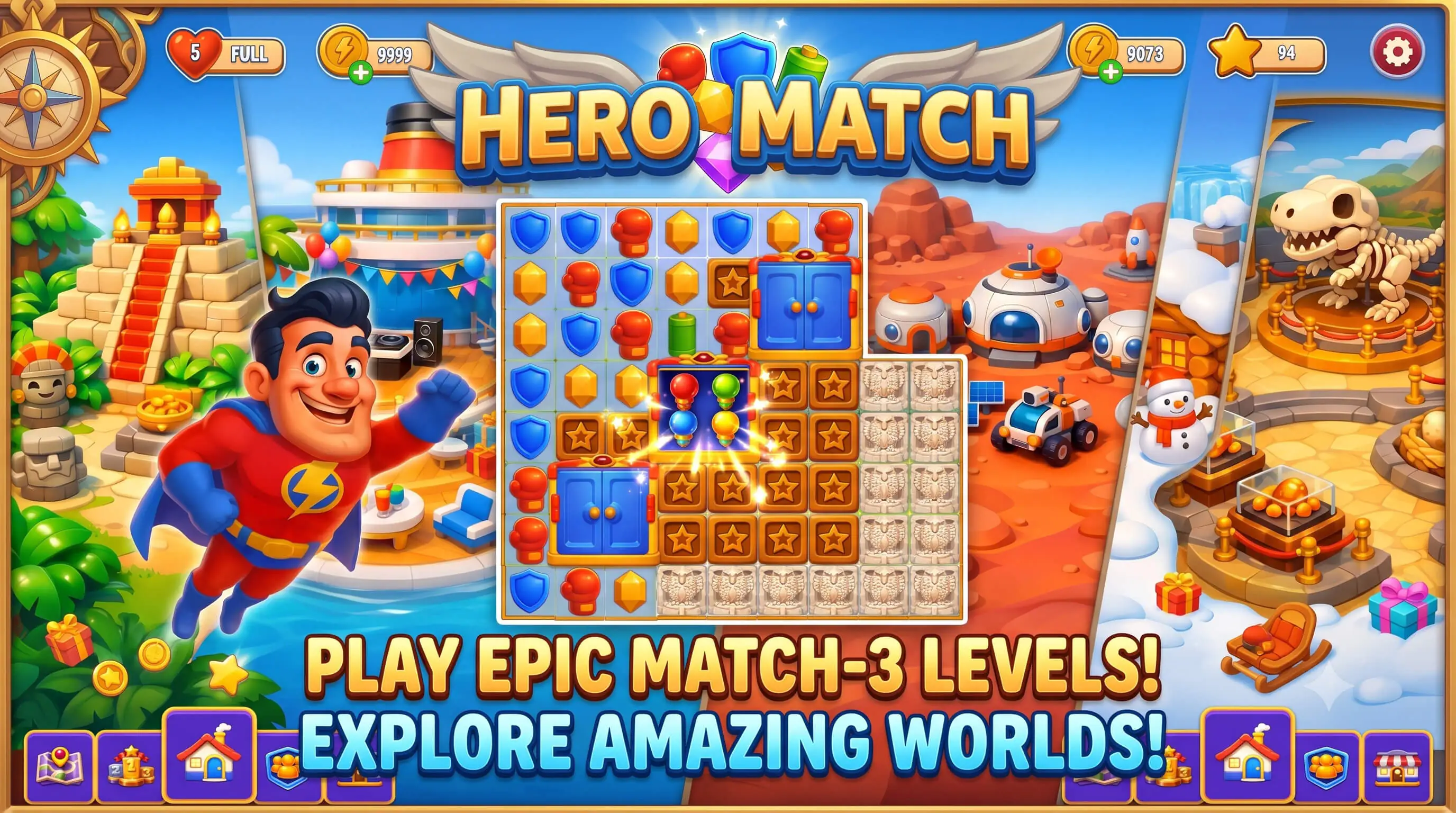 Hero Match - HTML5 Game + Source Code + Level Editor | Playcanvas