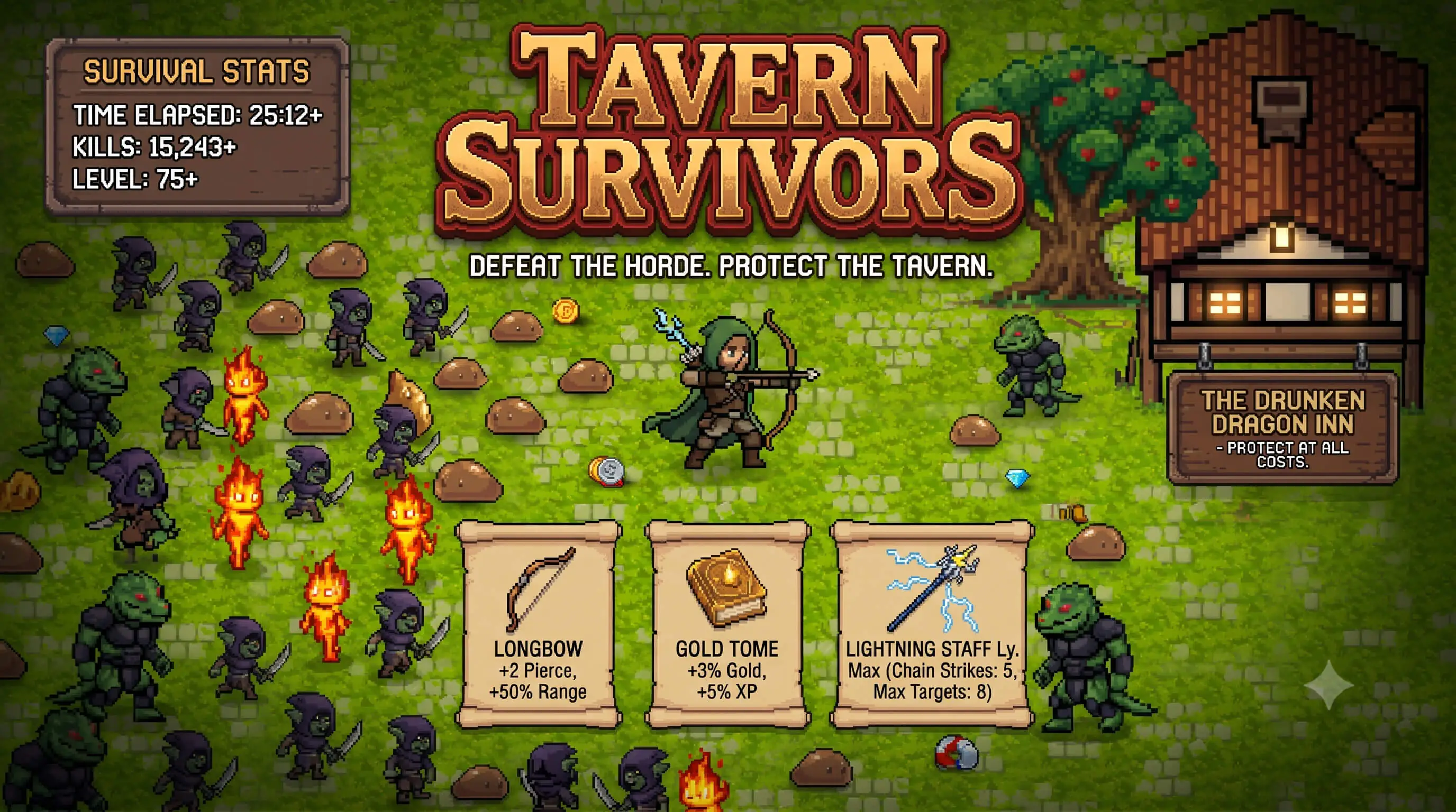Tavern Survivors - HTML5 Game - Construct 3 - C3P