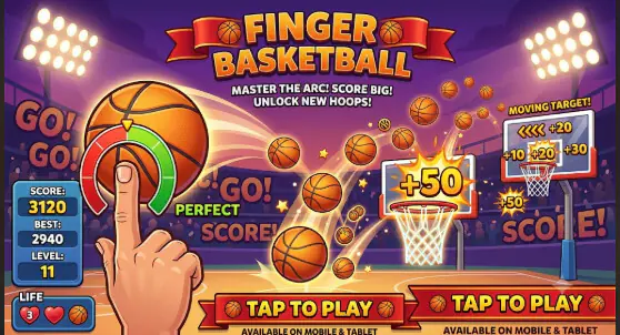 Finger Basketball - HTML5 Game