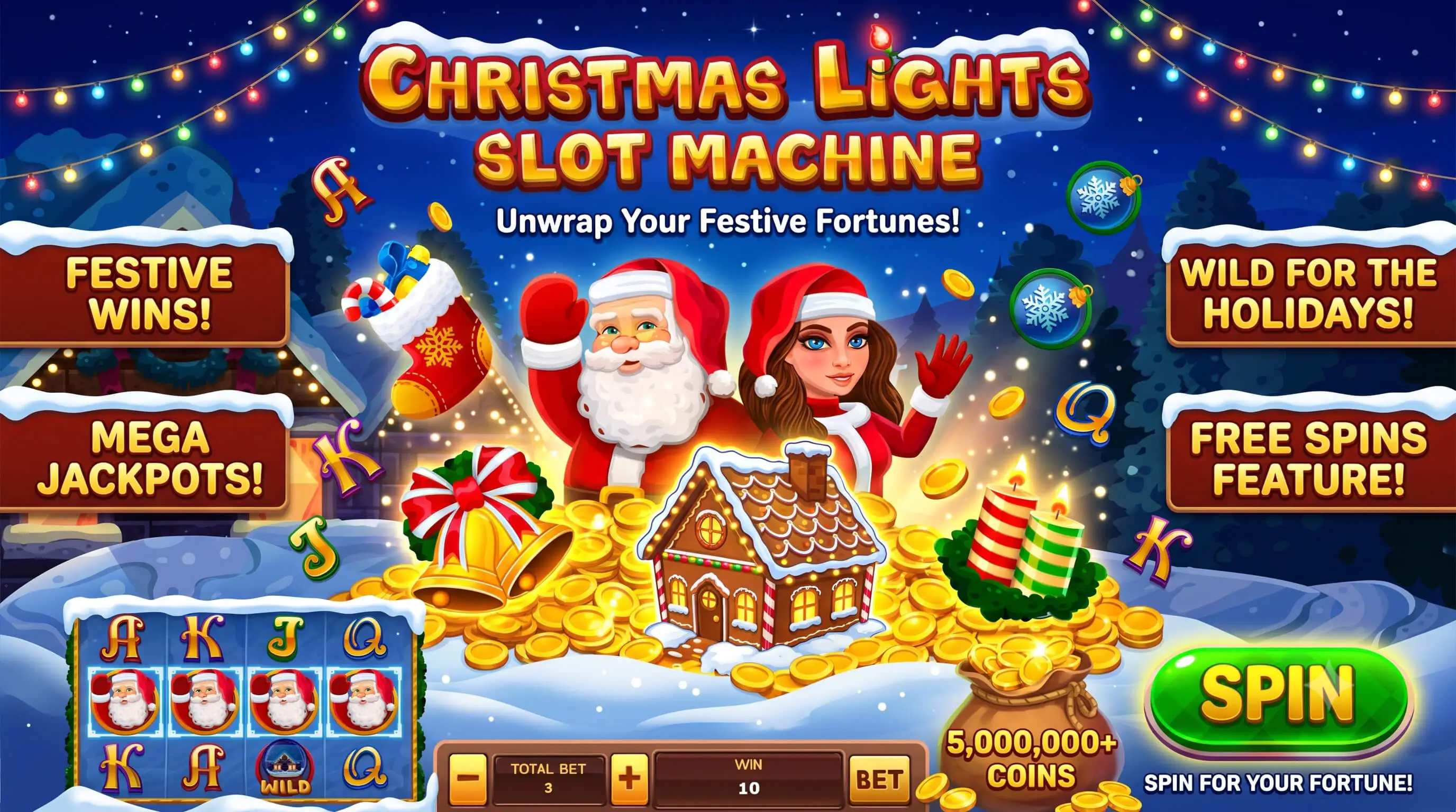 Christmas lights Slot Machine
