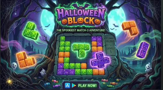 Halloween Block - Cross Platform Puzzle Game