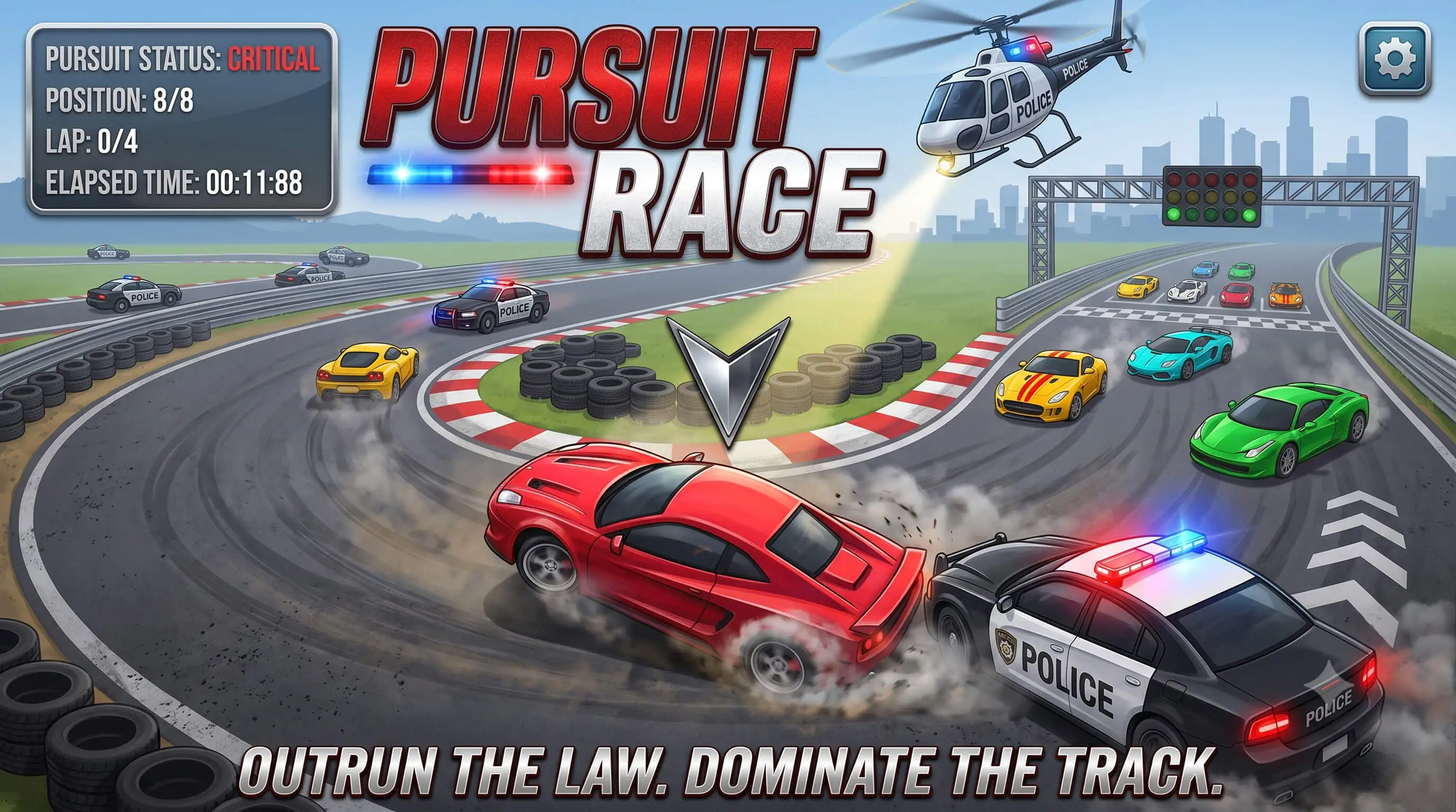 Pursuit Race - HTML5 Game