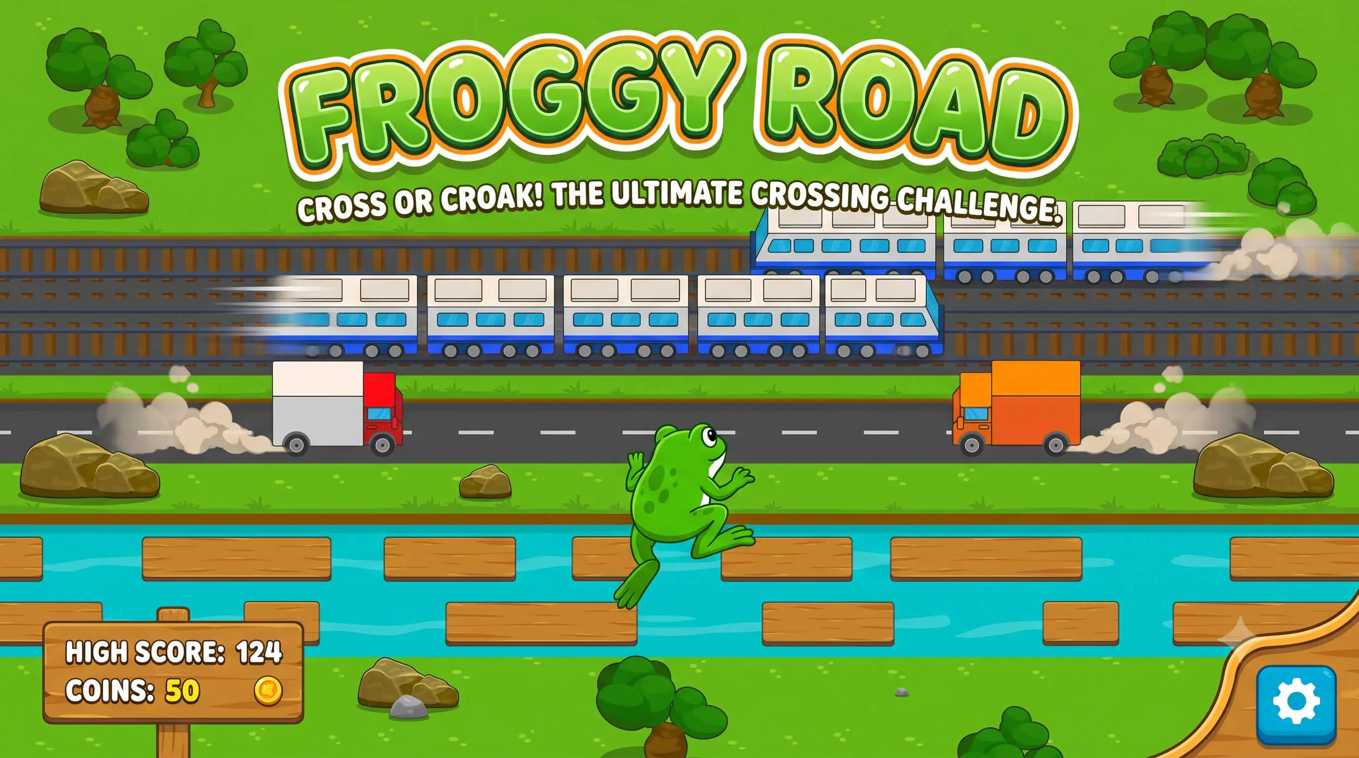 Froggy Road - HTML5 Game