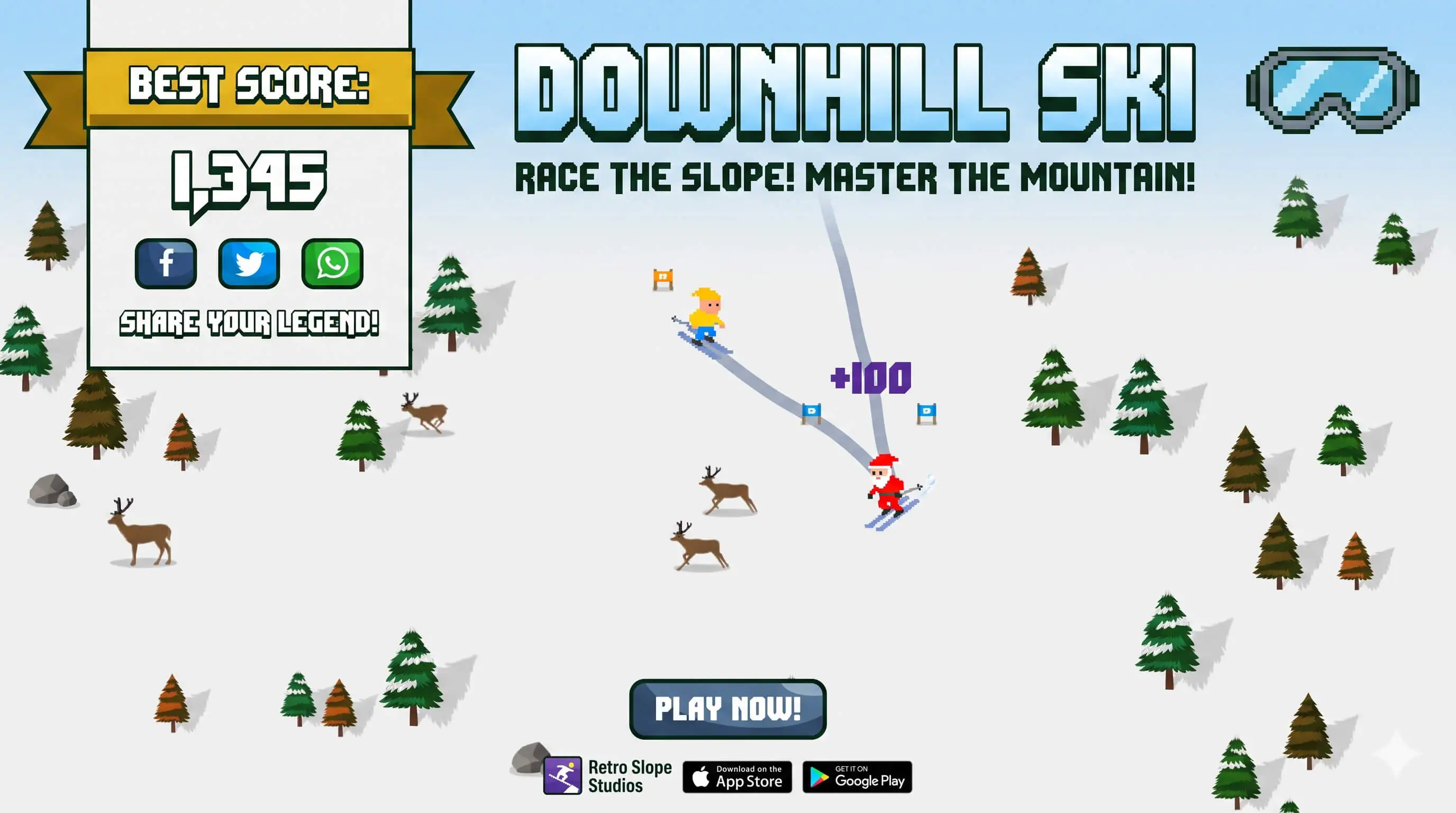 Downhill Ski - HTML5 Game