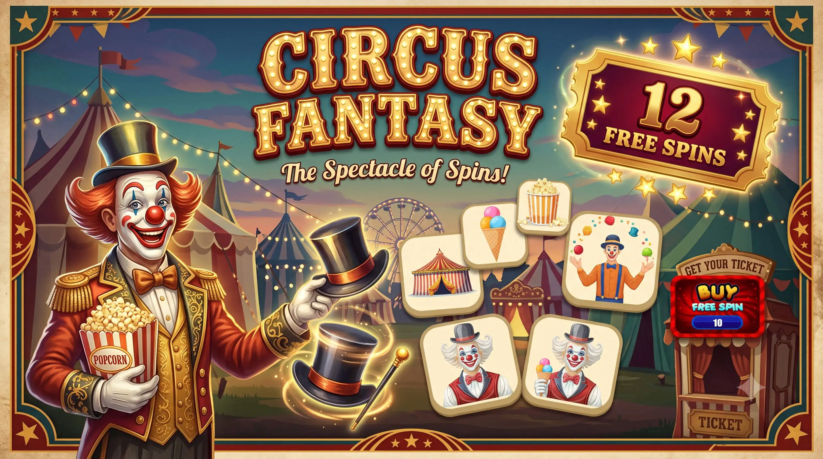 Circus Fantasy Slots - HTML5 Game
