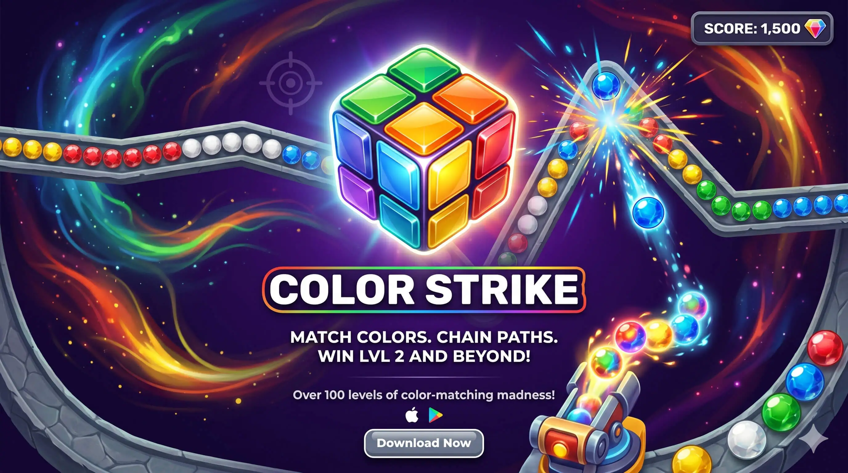 Color Strike HTML5 Arcade Shooter Game