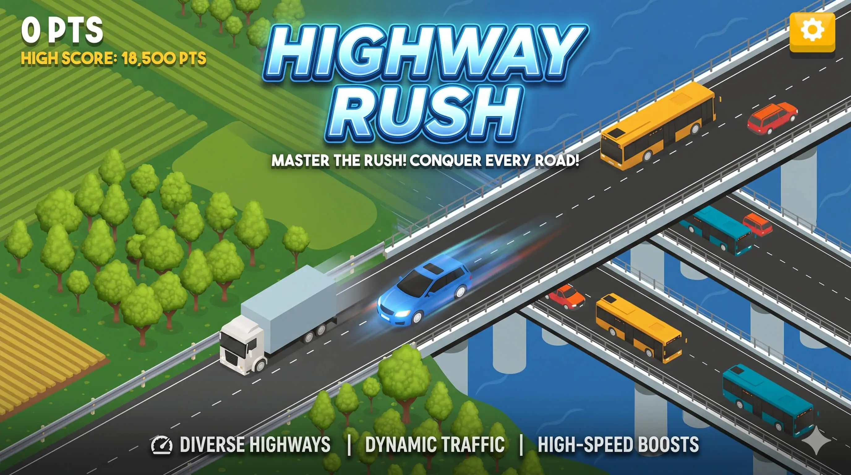 Highway Rush - HTML5 Game