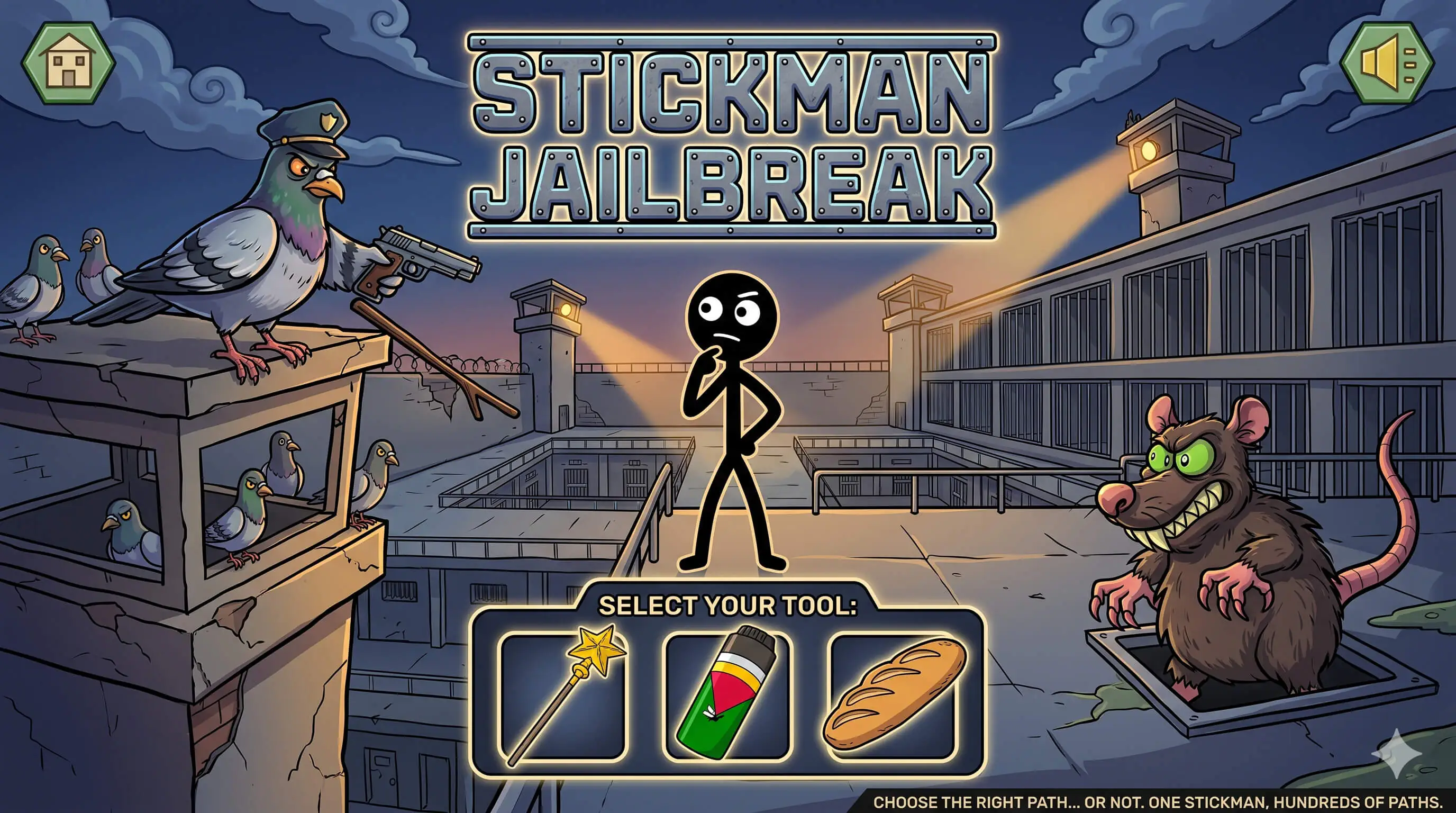 Stickman Jailbreak | HTML5 Game | Construct 3 Game