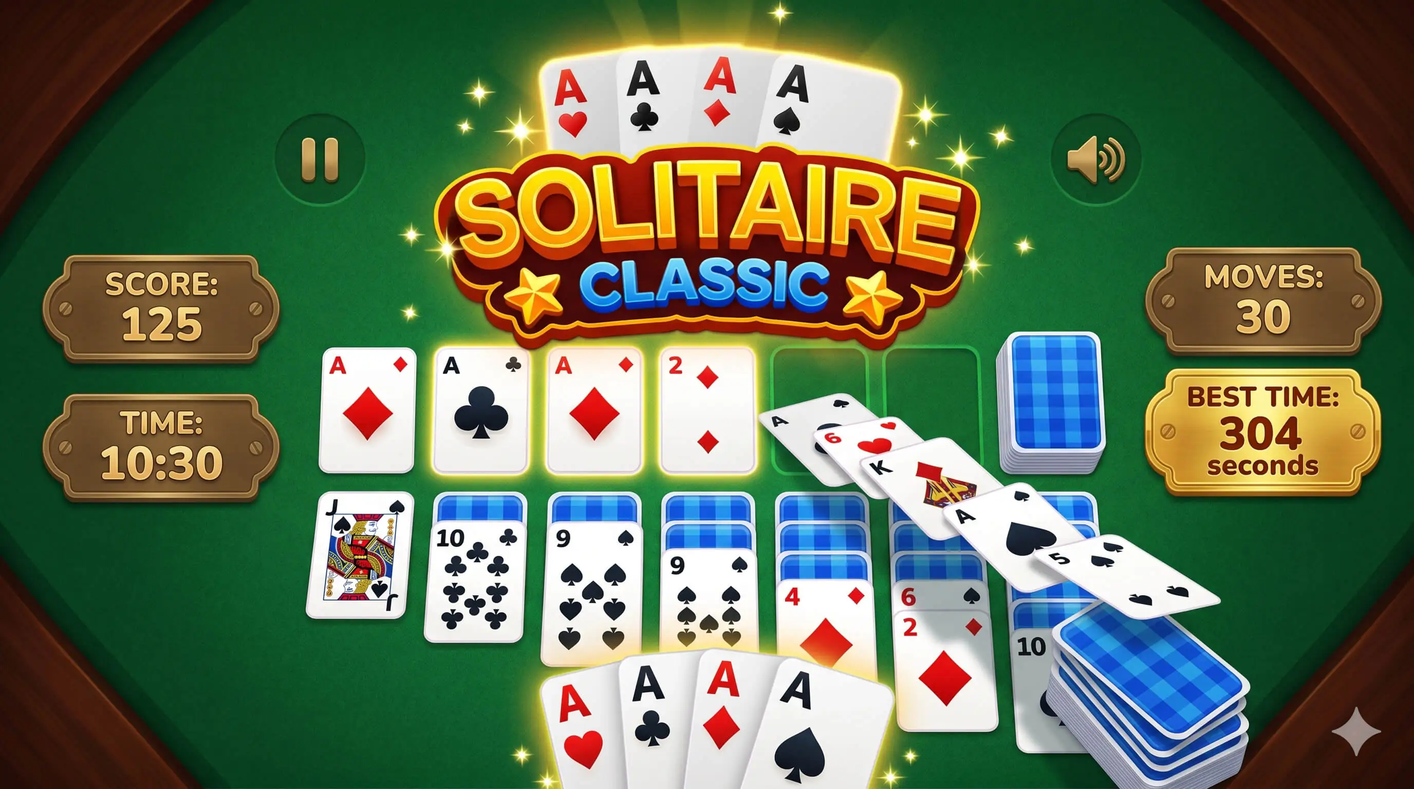 Classic Solitaire HTML5 Game Construct 3