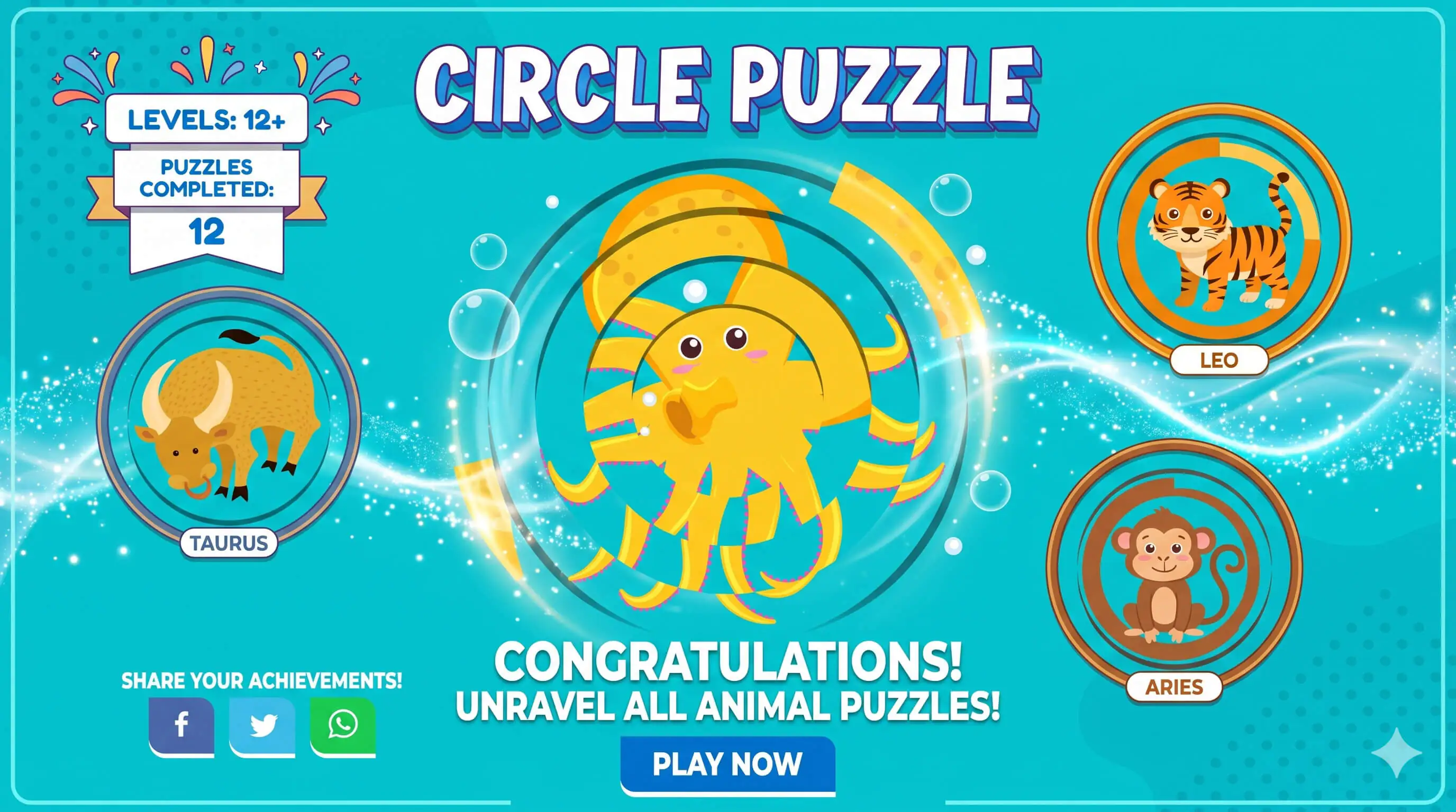 Circle Puzzle - HTML5 Game