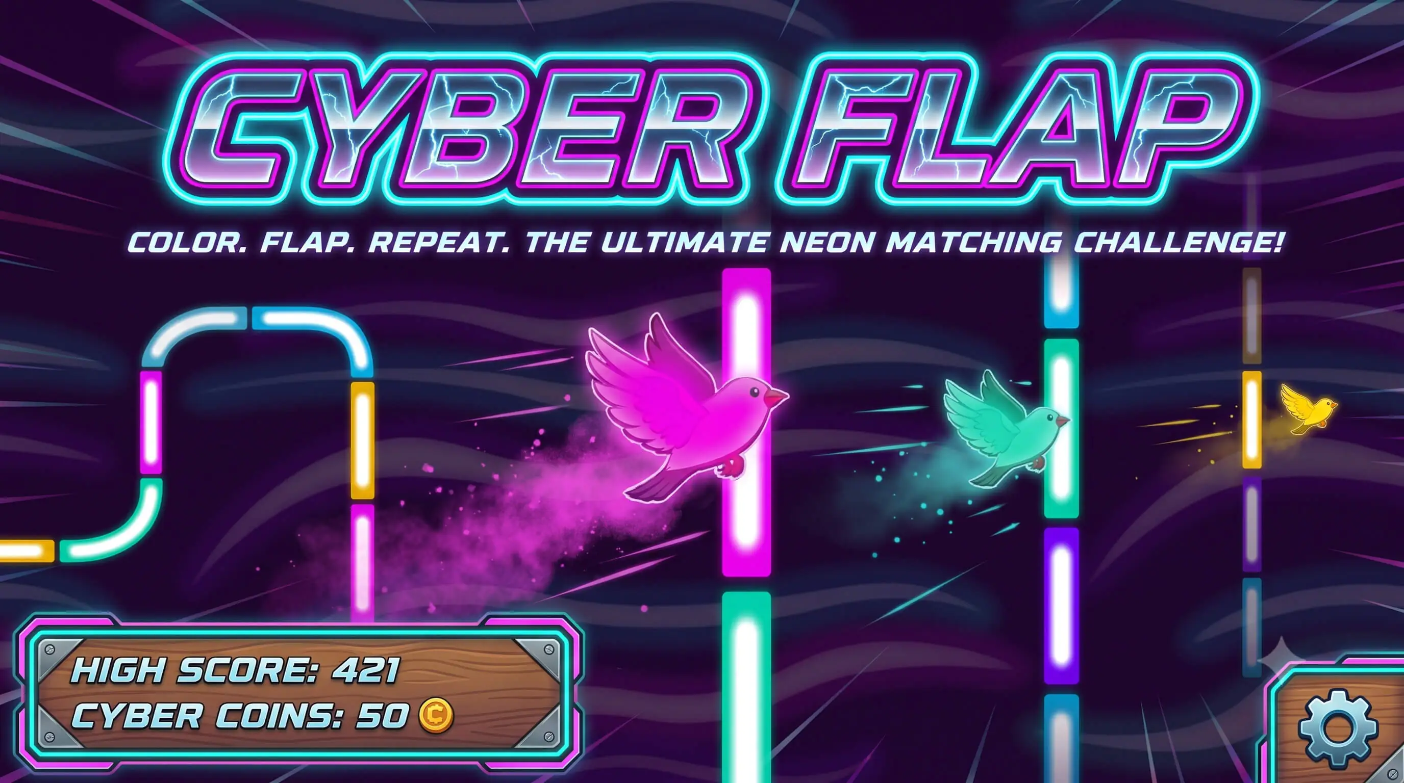 Cyber Flap - HTML5 Game Template